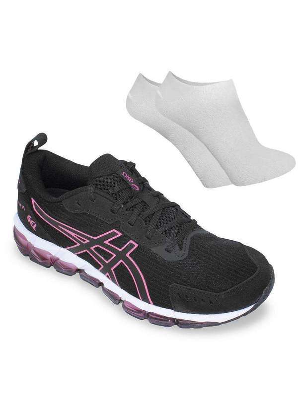 Asics - Kit Tênis Asics Gel-Quantum 360 Feminino e par de Meia Preto