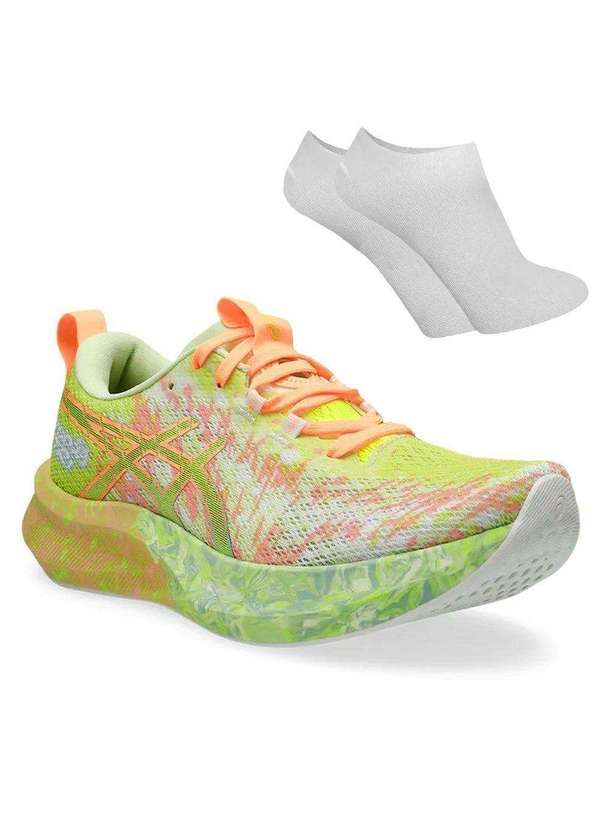 Asics - Kit Tênis Asics Noosa Tri 16 Feminino e par de Meia Verde