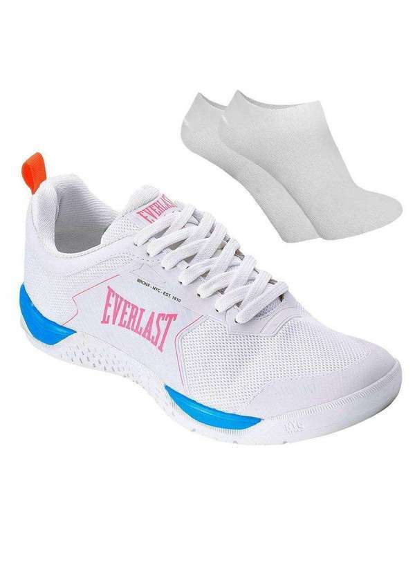 Everlast - Kit Tênis Everlast Climber 4 Feminino e par de Meia Branco