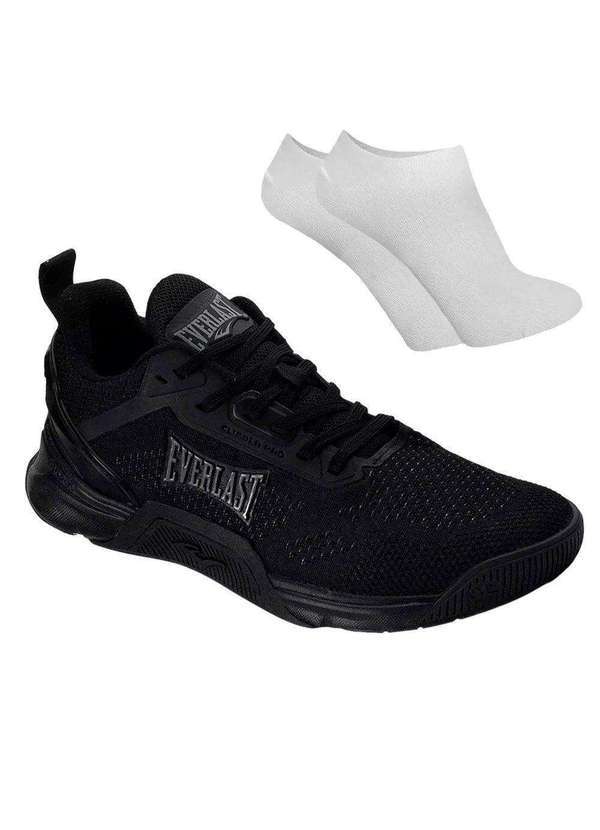Everlast - Kit Tênis Everlast Climber Pro Unissex e par de Meia Preto