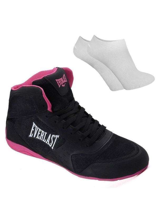 Everlast - Kit Tênis Everlast Force 2 Feminino e par de Meia Preto