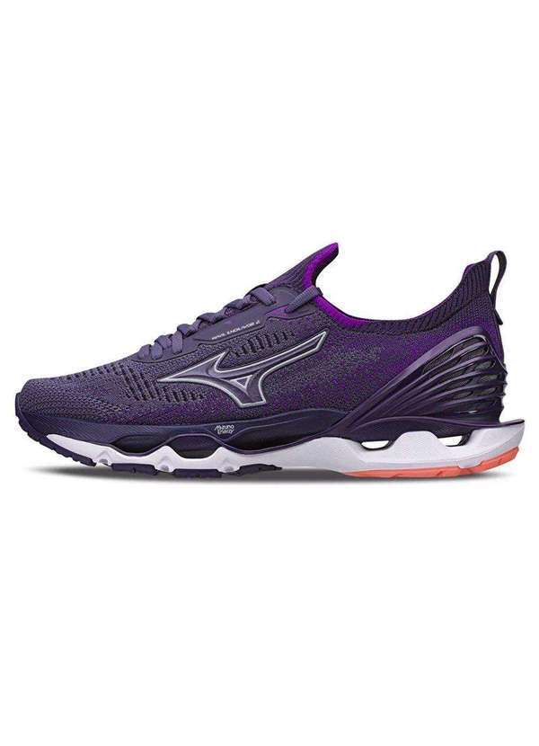 Mizuno - Kit Tênis Mizuno Wave Endeavor 2 Feminino e par de Meia Roxo 2