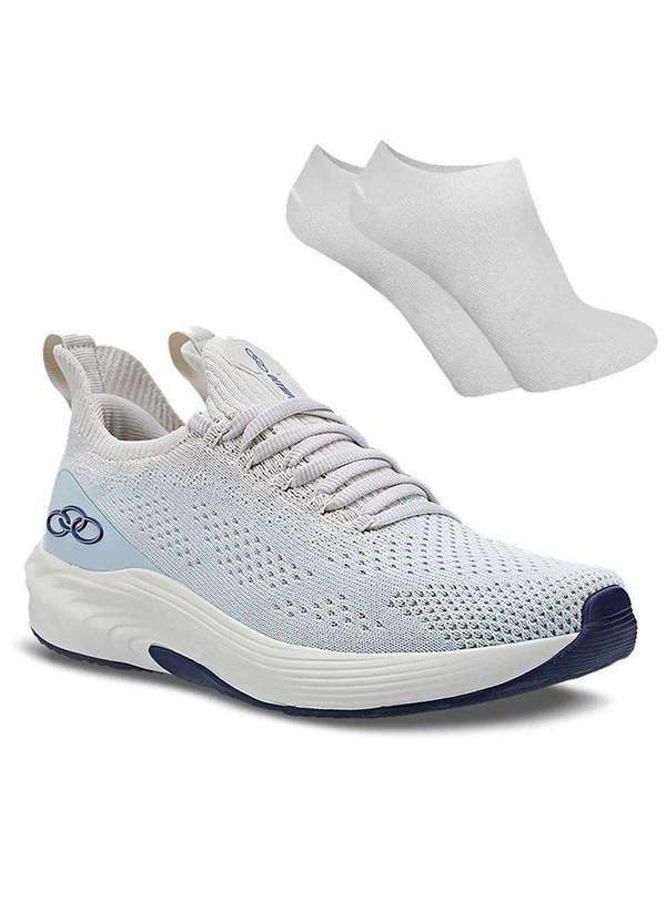 Olympikus - Kit Tênis Olympikus Essential 3 Feminino e par de Meia - Azul