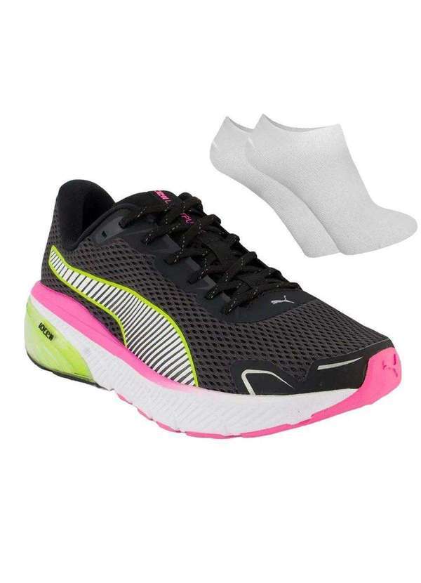 Puma - Kit Tênis Puma Cell Lightpulse Feminino e par de Meia Preto