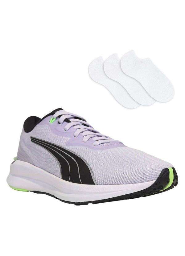 Puma - Kit Tênis Puma Electrify Nitro 2 Feminino e 3 pares de Meias Kit Tênis Puma Electrify Feminino