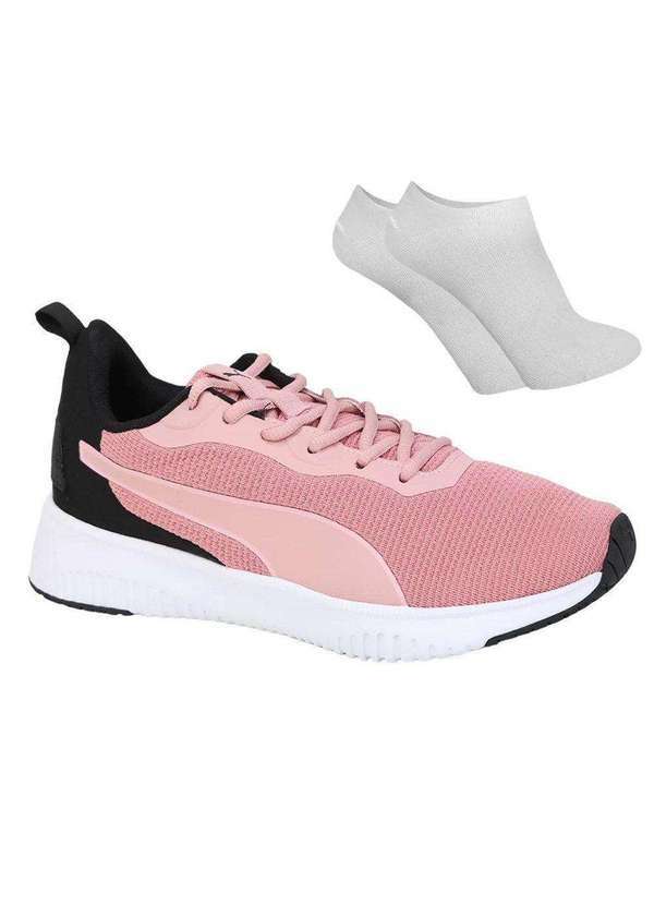 Puma - Kit Tênis Puma Flyer Flex Feminino e par de Meia Rosa