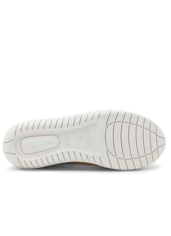 Usaflex - Kit Tênis Usaflex Casual Feminino e par de Meia - Dourado 3