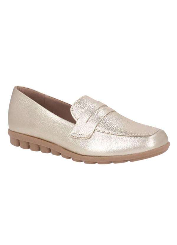 Usaflex - Mocassim Usaflex Loafer Feminino Dourado
