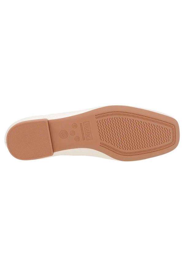 Usaflex - Mocassim Usaflex Loafer Strass Feminino Bege 3