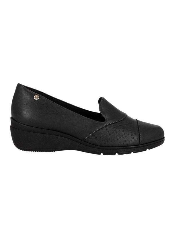 Piccadilly - Sapato Piccadilly Fernanda Salto Baixo Feminino Preto
