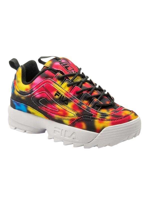 Fila - Tênis Fila Disruptor Ii Dark Tie Dye Feminino Amarelo