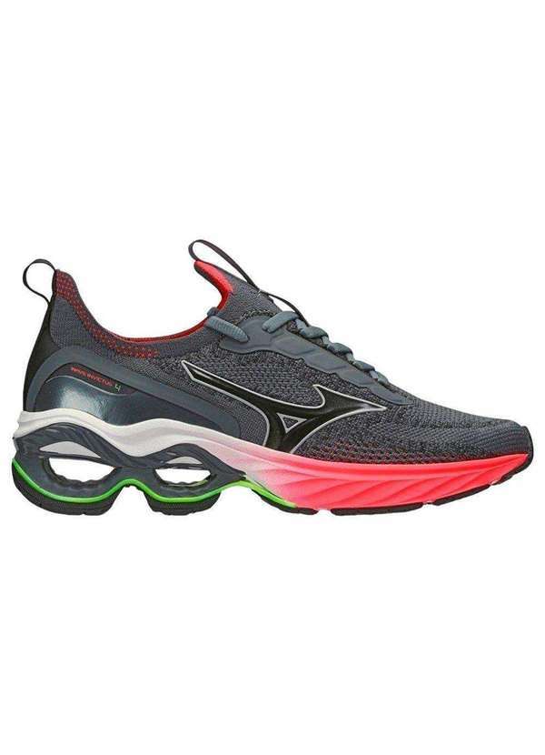 Mizuno - Tênis Mizuno Wave Invictus 4 Feminino Cinza