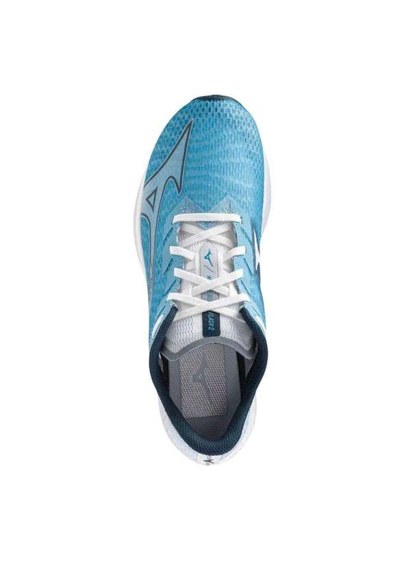 Mizuno - Tênis Mizuno Wave Rebellion Flash 2 Feminino Azul 4