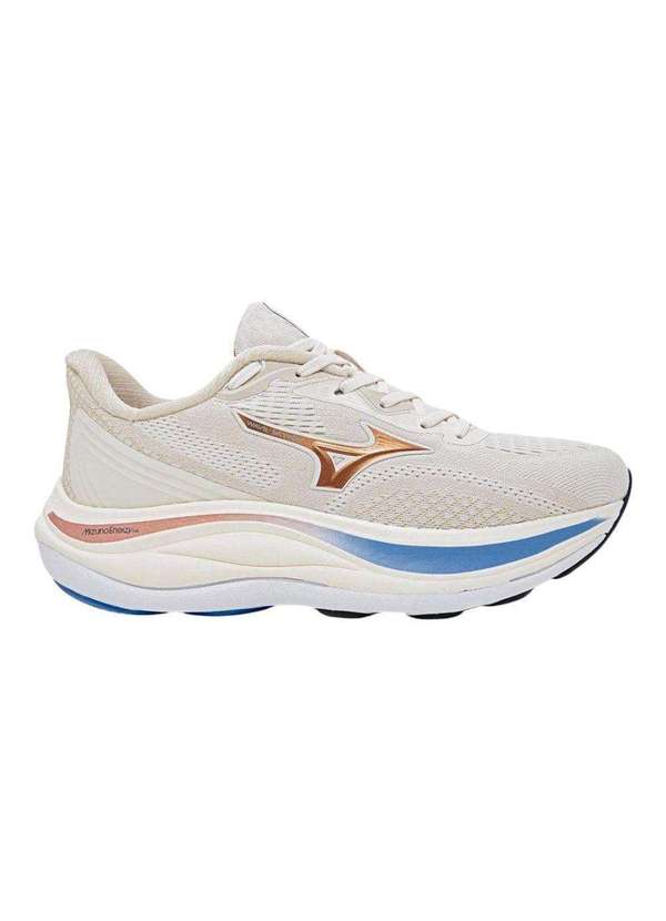 Mizuno - Tênis Mizuno Wave Skyway Feminino Bege