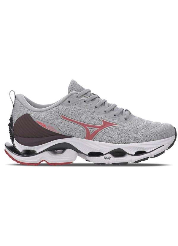 Mizuno - Tênis Mizuno Wave Stratos 2 Feminino Cinza