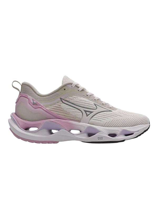 Mizuno - Tênis Mizuno Wave Stratos 3 Feminino Bege
