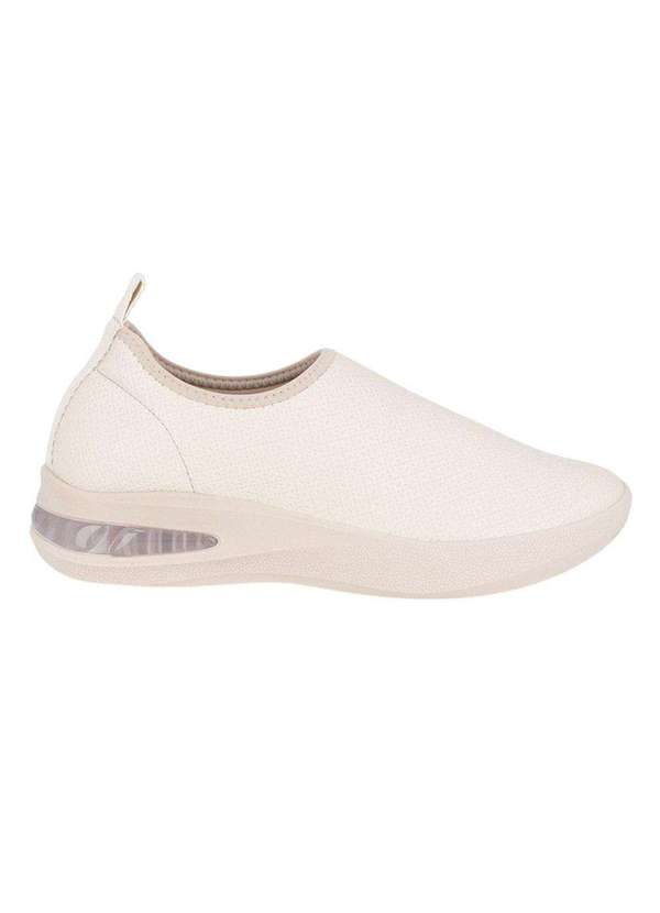 Piccadilly Tênis Piccadilly Salto Anabela Médio Feminino Bege