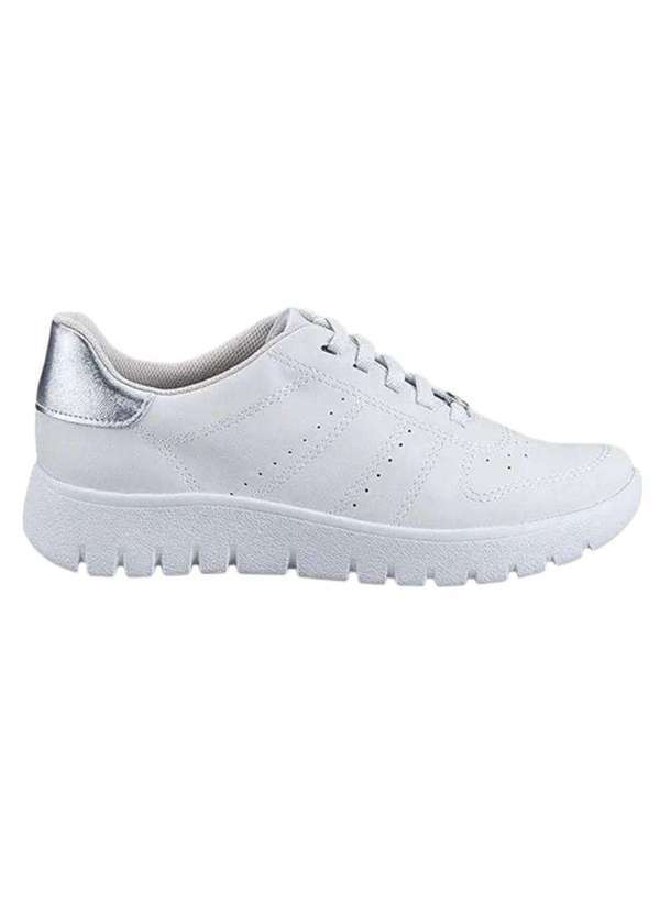 Piccadilly - Tênis Piccadilly Vicky Salto Baixo Feminino Branco