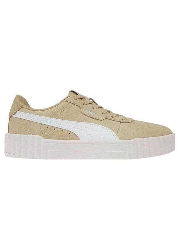 Puma - Tênis Puma Carina 3.0 Sd Feminino Bege