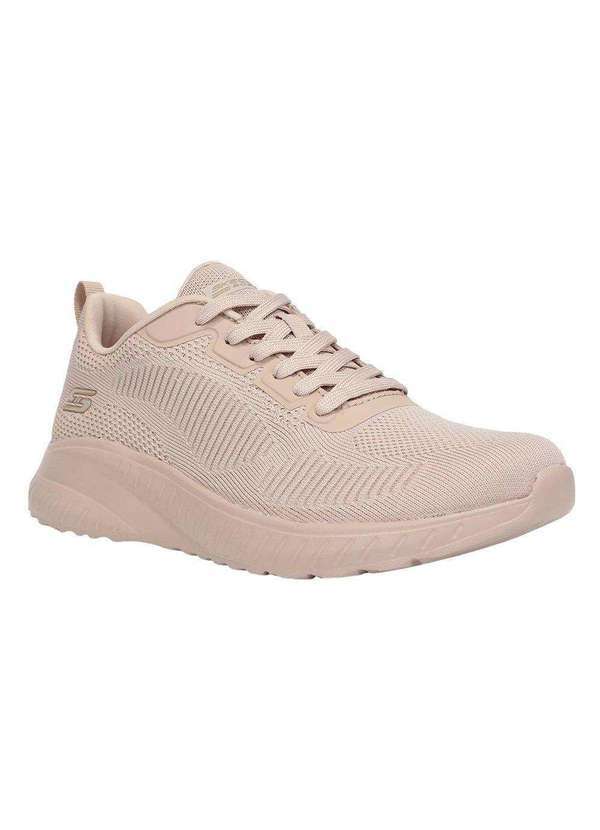 Skechers - Tênis Skechers Bobs Squad Chaos Feminino Bege