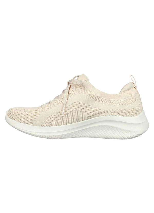 Tênis Skechers Ultra Flex Feminino Bege Esporte Legal