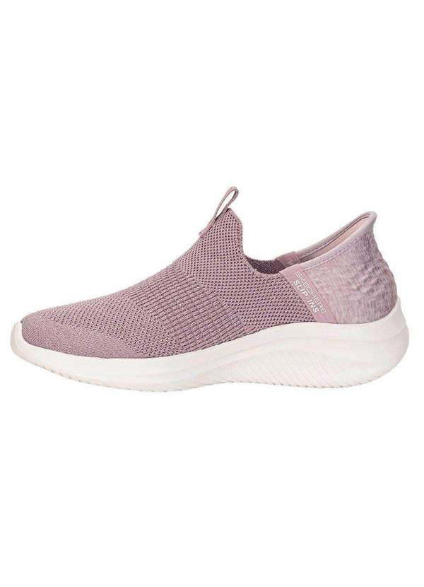 Skechers - Tênis Skechers Ultra Flex 3.0 Smooth Step Feminino e par de Meia Rosa 2