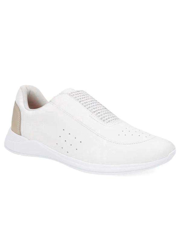 Slip On Tenis Branco Usaflex Slip On Sapatos Usaflex Branco Tênis