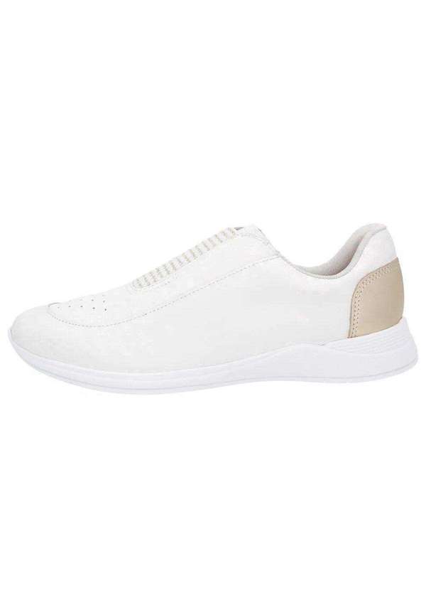 Tênis Slip On Usaflex Básico Feminino Branco Esporte Legal