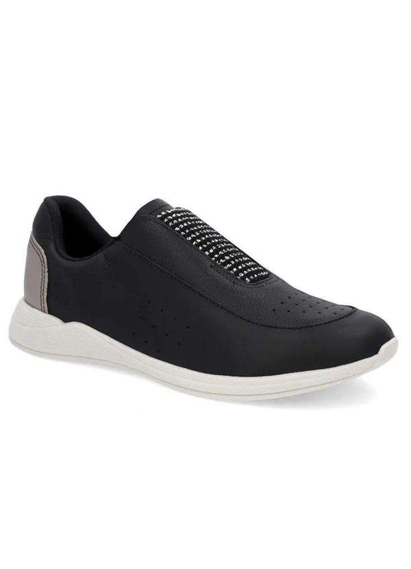 Usaflex - Tênis Slip On Usaflex Básico Feminino Preto
