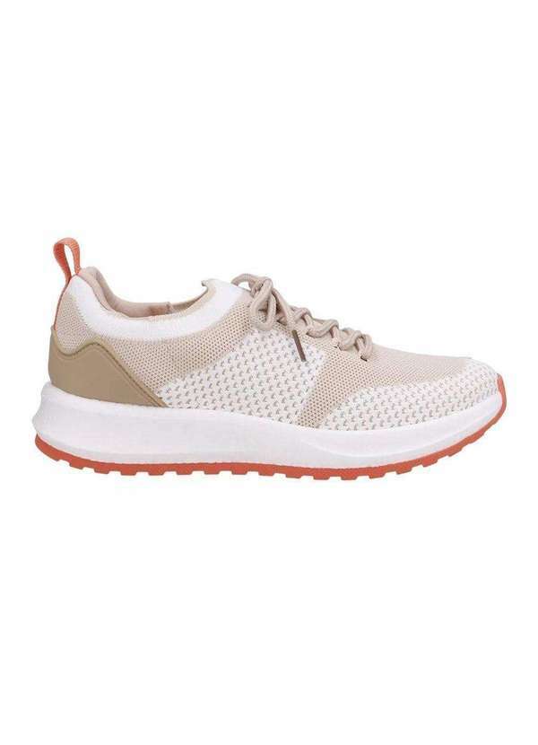 Usaflex - Tênis Usaflex Poofy Tricot Feminino Bege
