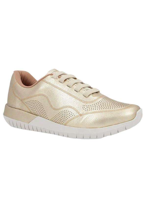 Usaflex - Tênis Usaflex Relax Feminino Dourado