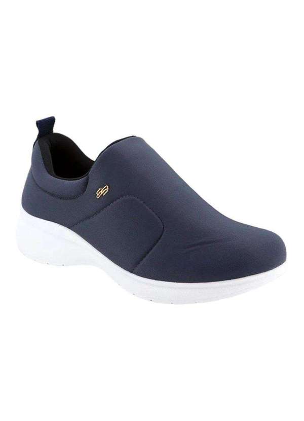 Usaflex - Tênis Usaflex Slip On Elastano Feminino - Azul 1