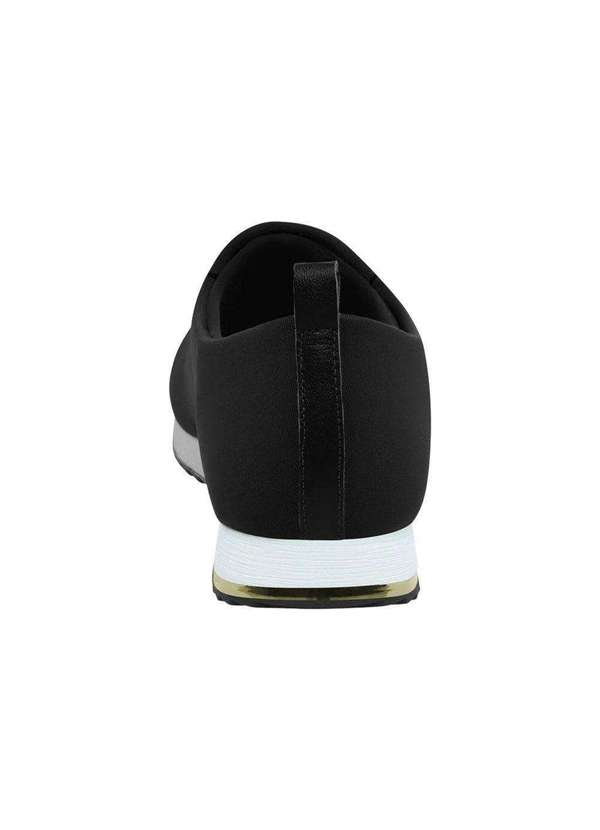 Tênis Usaflex Slip On Elastano Soft Feminino Preto Esporte Legal