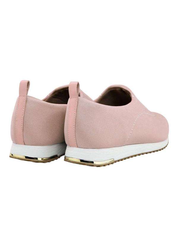 Usaflex - Tênis Usaflex Slip On Elastano Soft Feminino Rosa 2