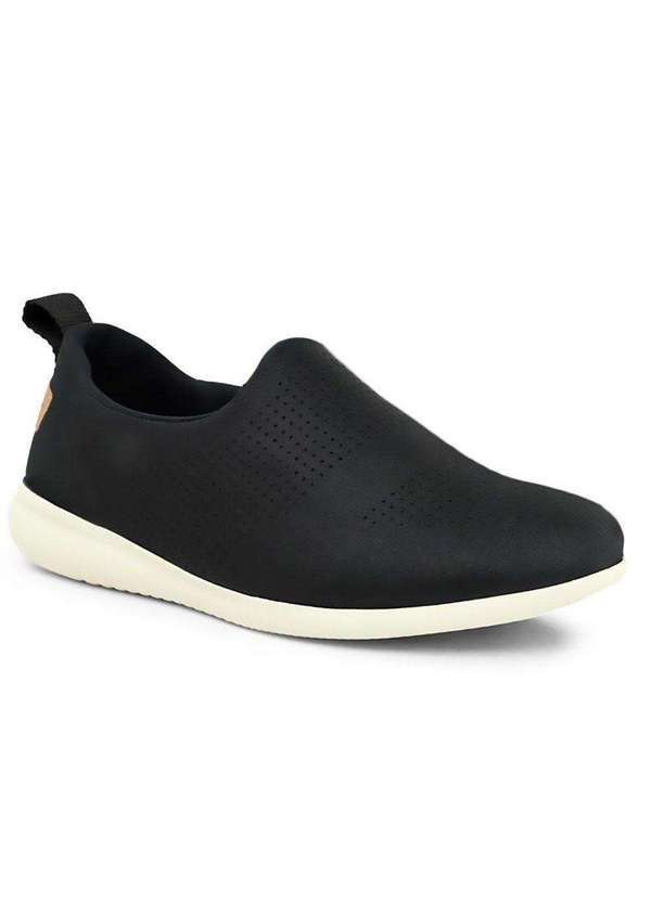 Usaflex - Tênis Usaflex Slip On Laser Feminino - Preto