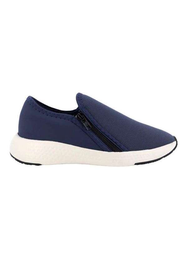 Usaflex - Tênis Usaflex Zíper Elastano Feminino Azul 4