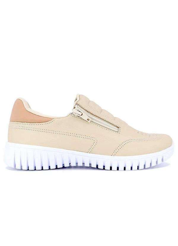 Usaflex - Tênis Usaflex Zíper Feminino - Bege 2