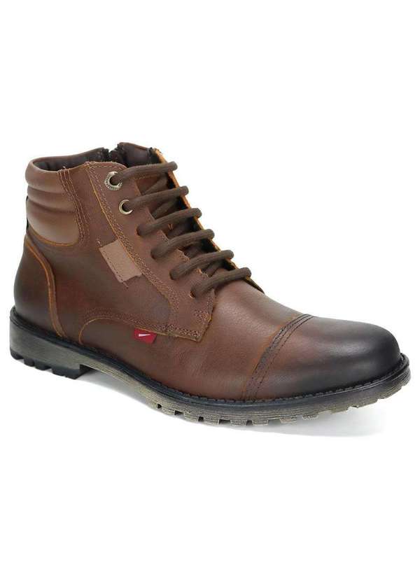 Ferracini Bota Ferracini Cross Zíper Masculina Marrom