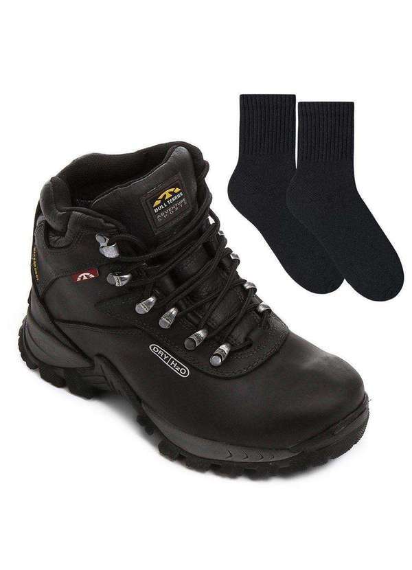 Bull Terrier - Bota Impermeável Bull Terrier Discovery Masculina e par de Meia Preto