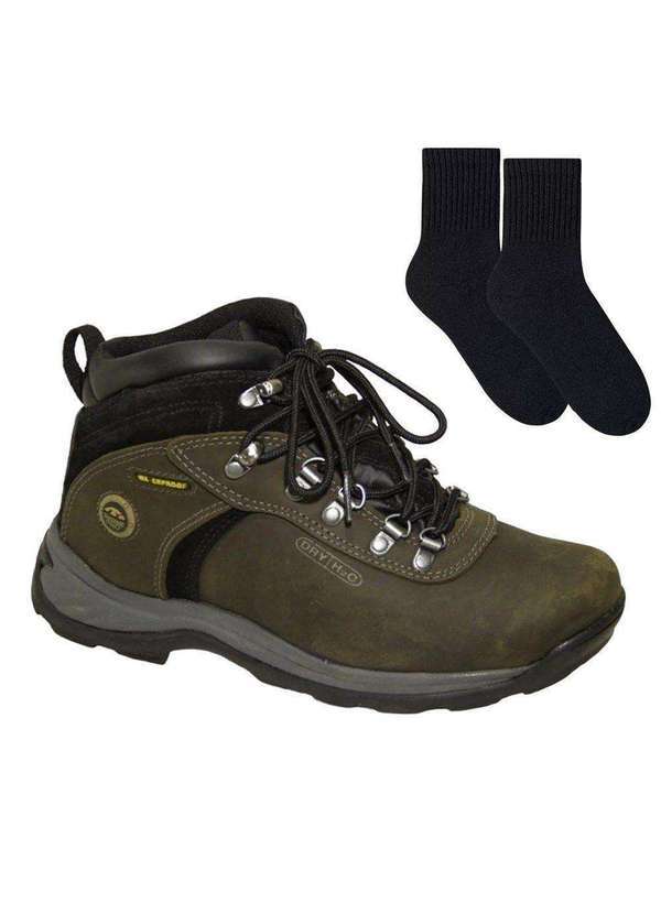 Bull Terrier - Bota Impermeável Bull Terrier Freemont Masculina e par de Meia Verde