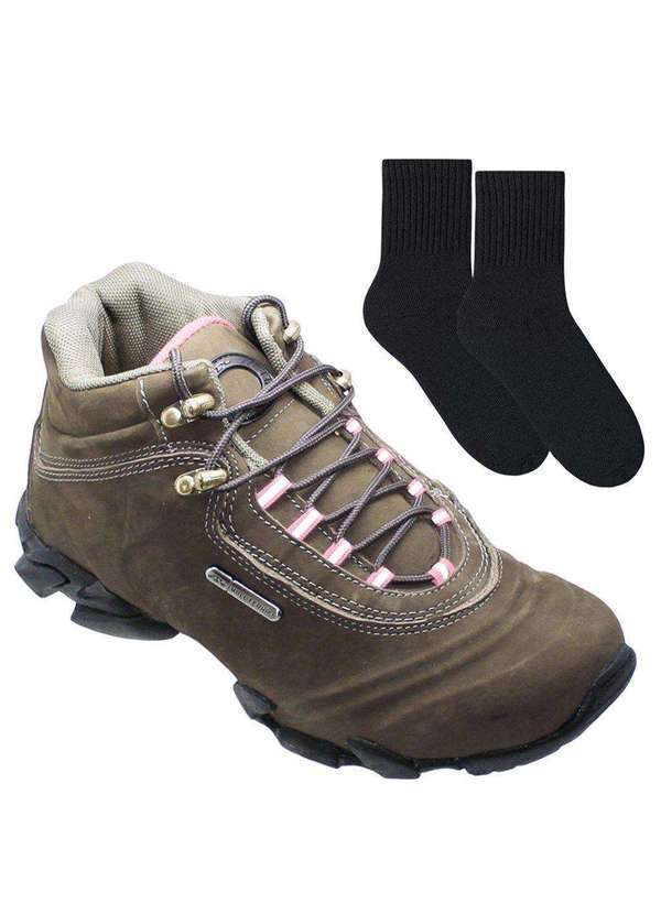 Bull Terrier - Kit Bota Bull Terrier Attack Ii Masculina par de Meia Cinza