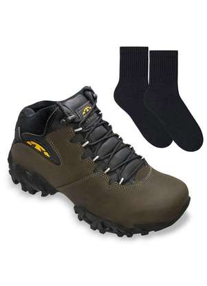 Kit Bota Bull Terrier Bruce Masculina e par de Meia Verde