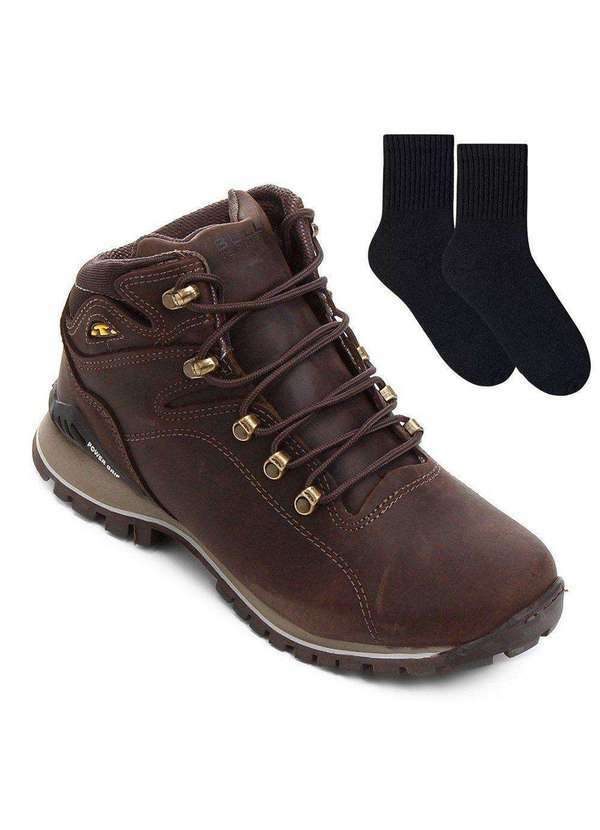 Bull Terrier - Kit Bota Bull Terrier Elite Ii Masculina e par de Meia Marrom