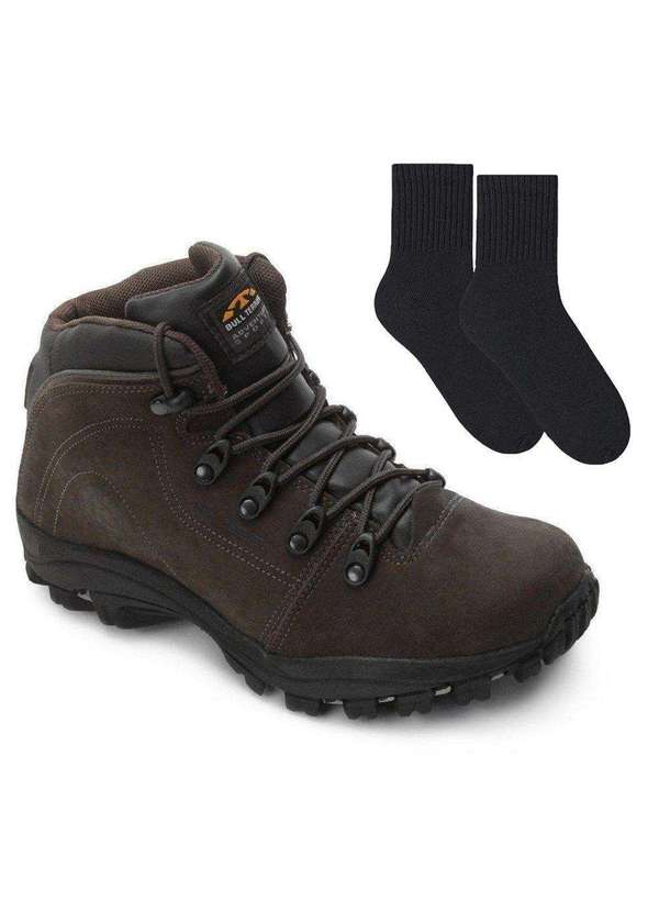 Bull Terrier Kit Bota Bull Terrier Fox Terrier Ii Masculina e par de Meia  Marrom