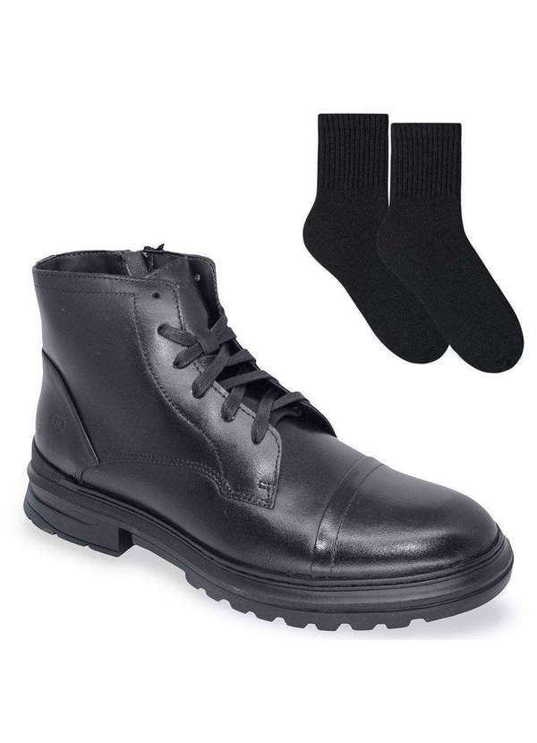 Democrata - Kit Bota Democrata Garage Eron Masculina Preto