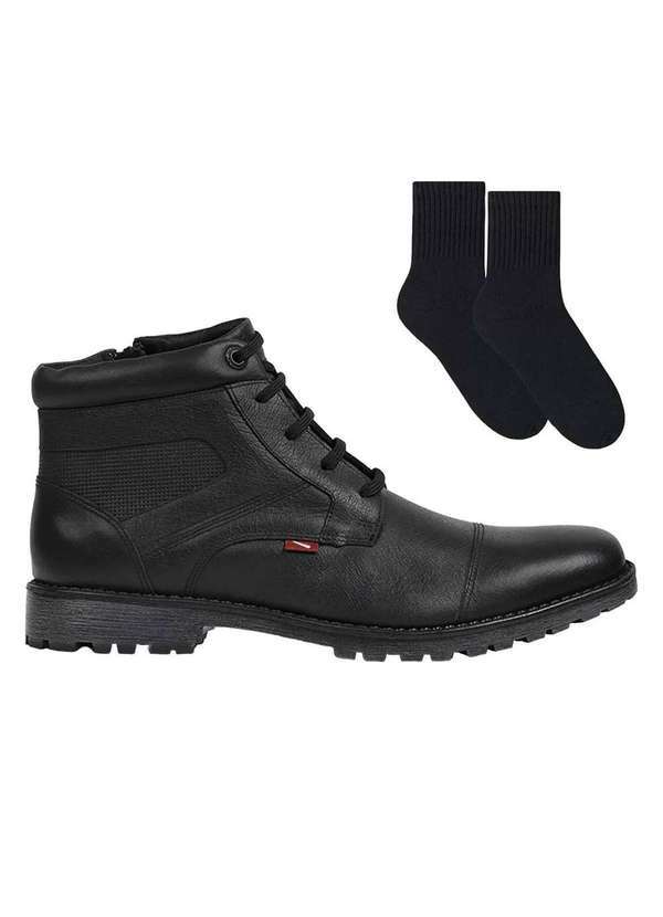 Ferracini - Kit Bota Ferracini Cross Masculina e par de Meia - Marrom