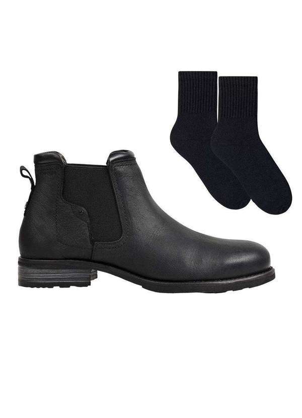 Ferracini - Kit Bota Ferracini York Descovory Masculina e par de Meia Preto