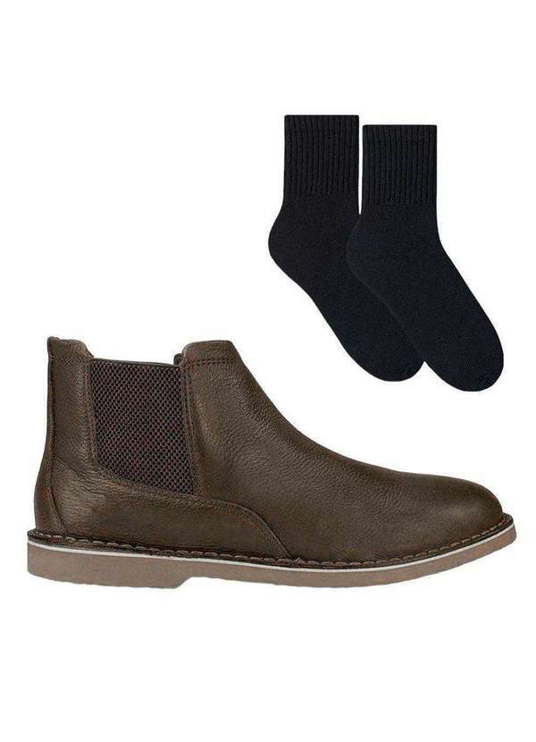 Kildare - Kit Bota Kildare Chelsea Masculina e par de Meia Marrom