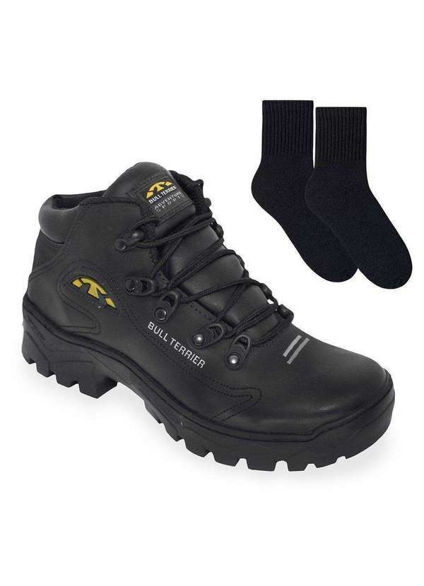 Bull Terrier - Kit Bull Terrier Masculina Bob Cat Masculina e par de Meia Preto