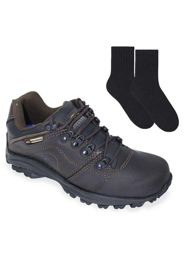 Kit Tênis Bull Terrier Fox Terrier Low Ii Masculino e par de Meia